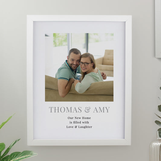 Personalised Square Photo Upload White Poster Frame - MK&JD Gifts