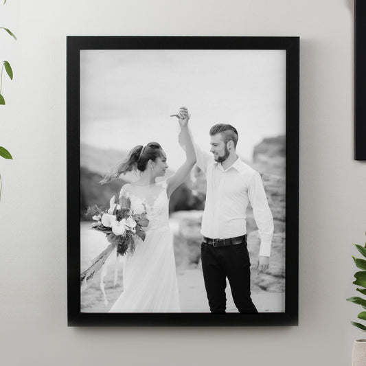 Personalised Photo Upload Black Poster Frame - MK&JD Gifts