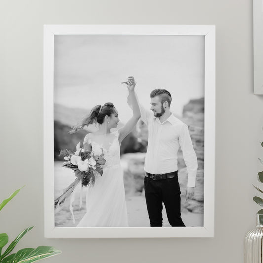 Personalised Photo Upload White Poster Frame - MK&JD Gifts