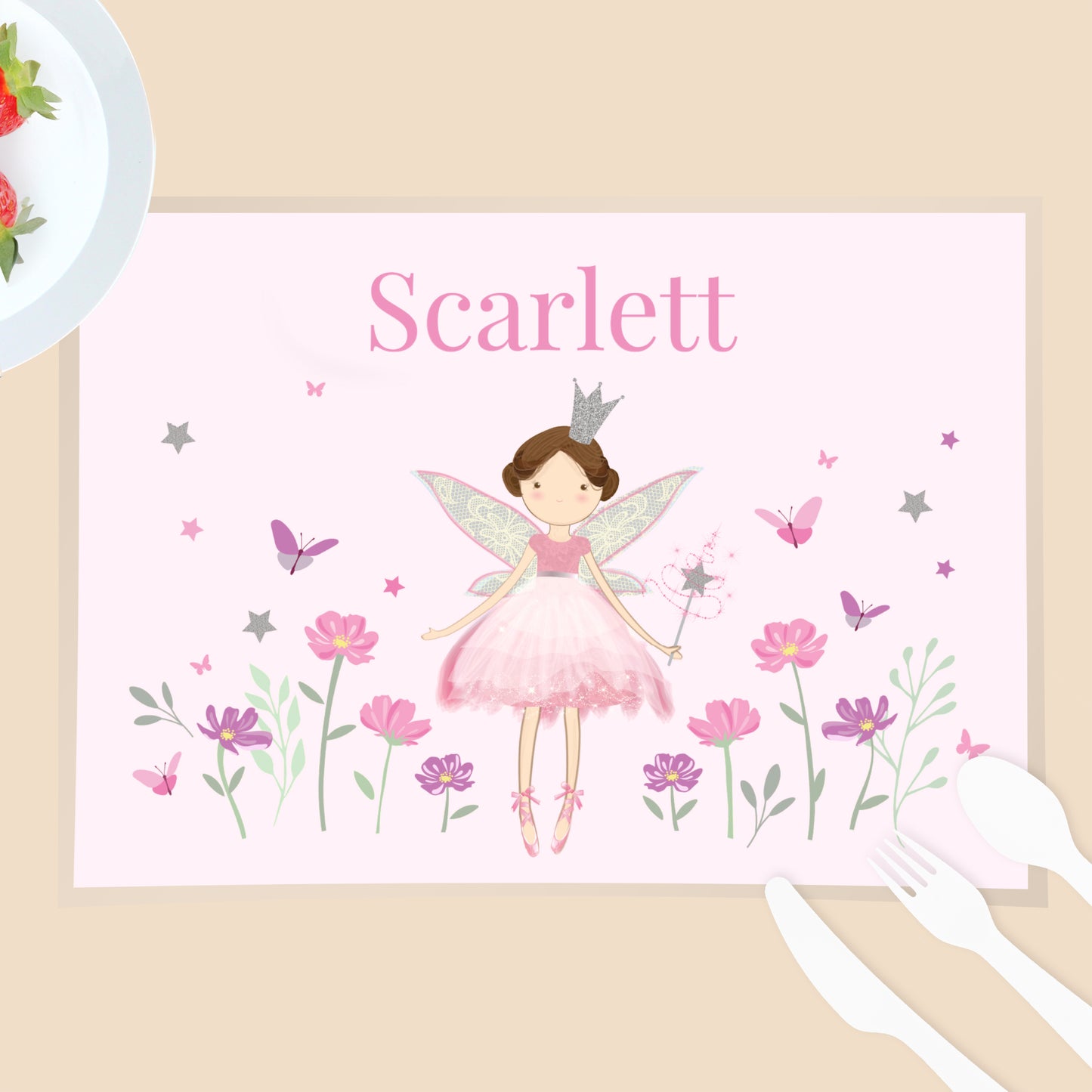 Personalised Fairy Princess Placemat - MK&JD Gifts