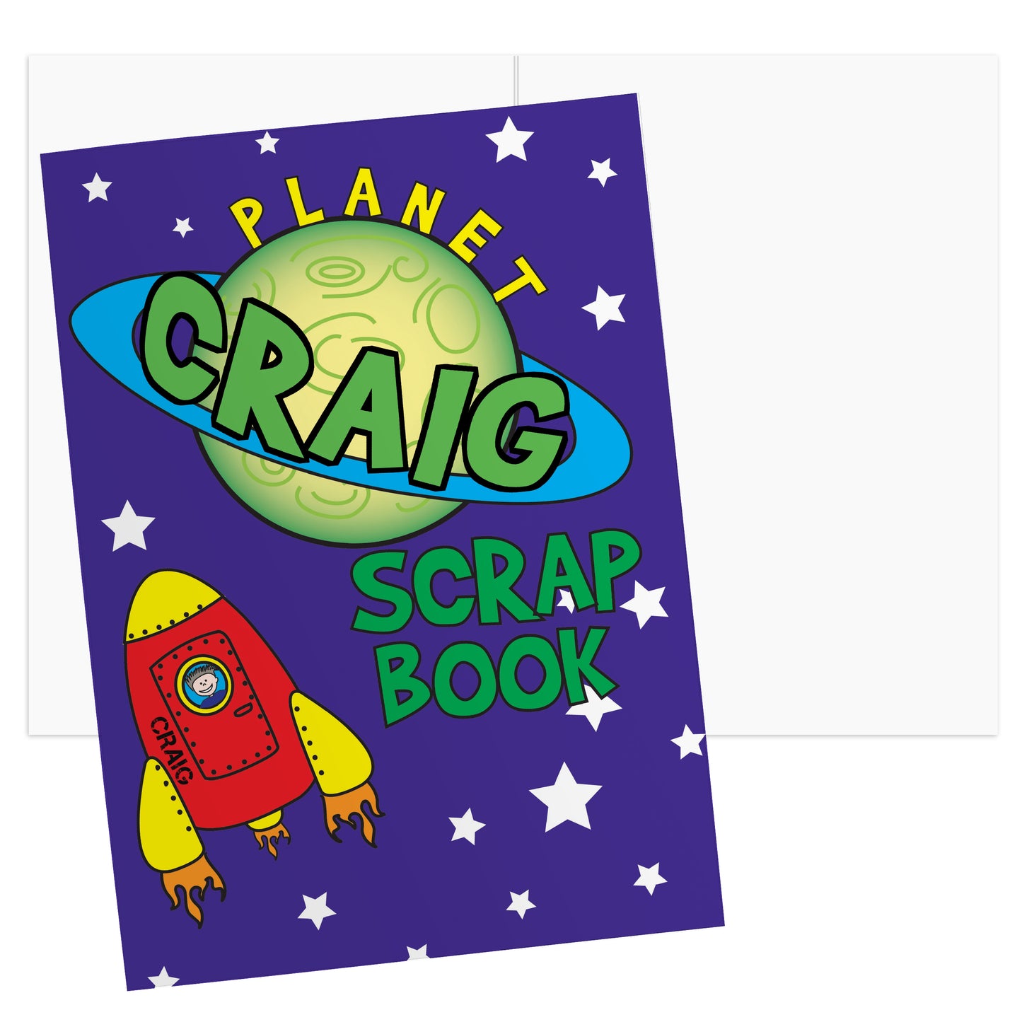 Personalised Space - A4 Scrapbook - MK&JD Gifts