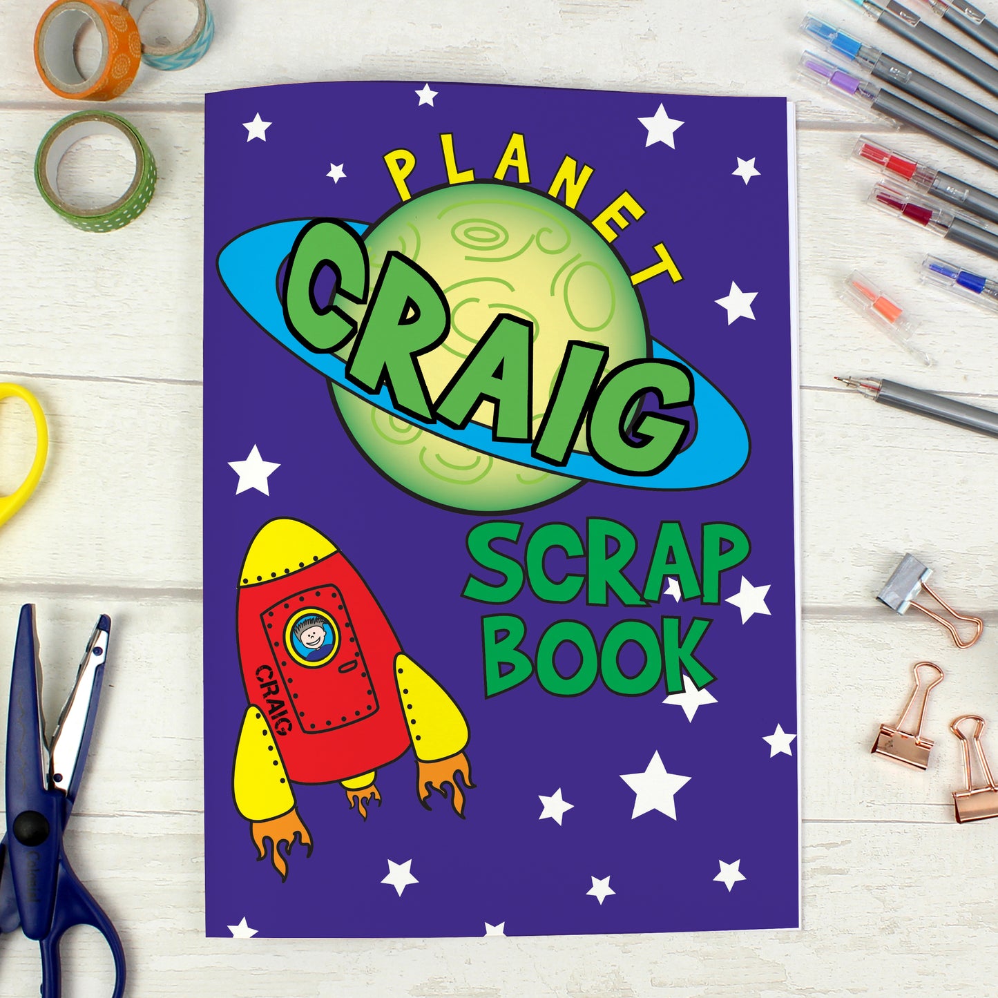 Personalised Space - A4 Scrapbook - MK&JD Gifts