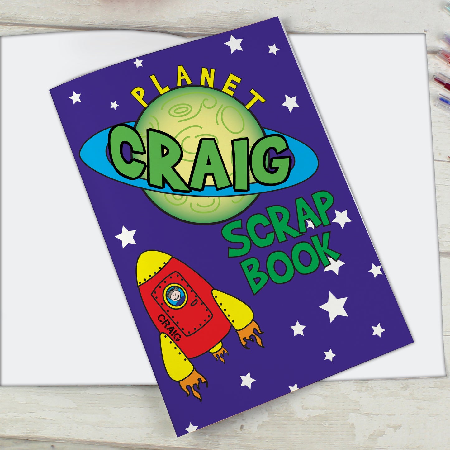Personalised Space - A4 Scrapbook - MK&JD Gifts