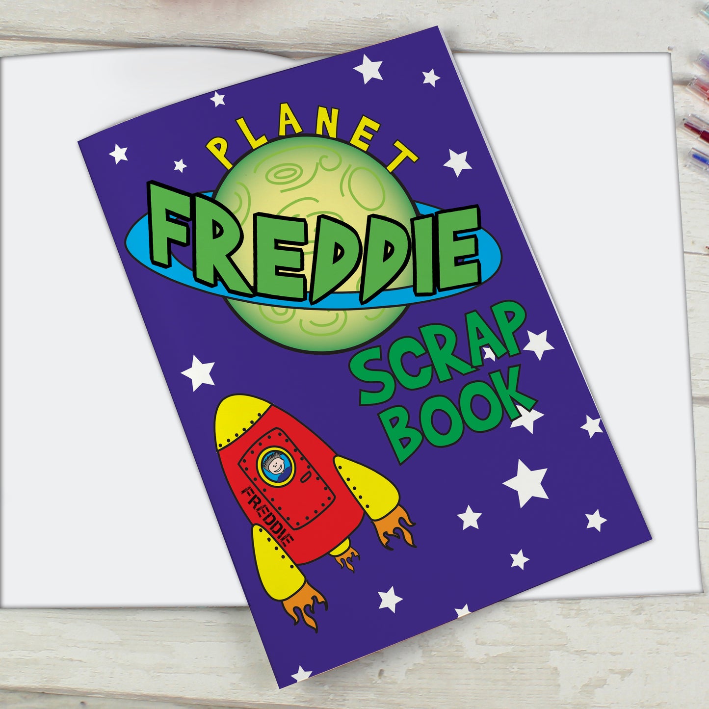 Personalised Space - A4 Scrapbook - MK&JD Gifts