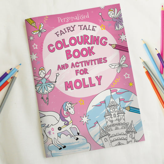 Personalised Princess & Unicorn Colouring Book - MK&JD Gifts