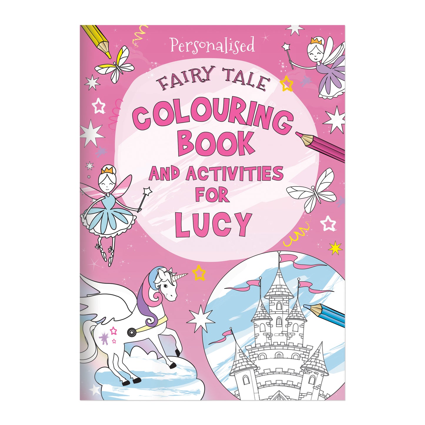 Personalised Princess & Unicorn Colouring Book - MK&JD Gifts