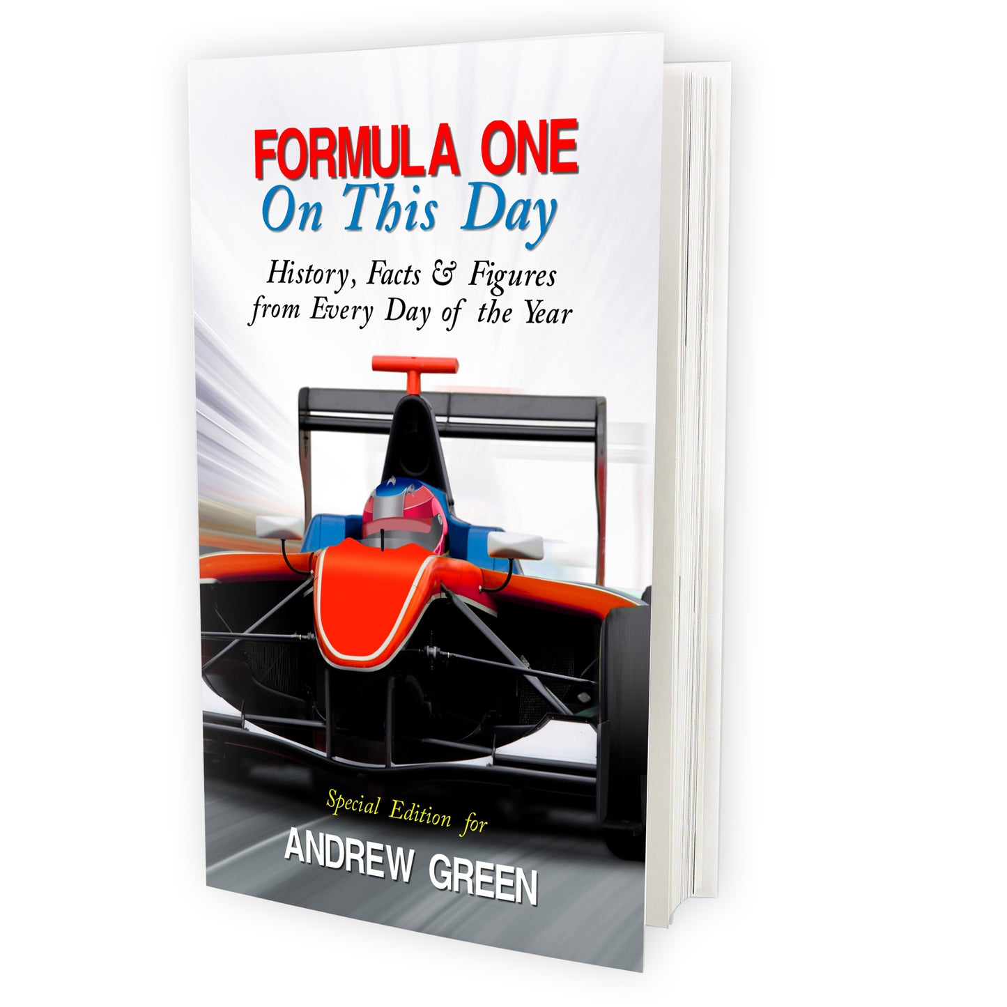 Personalised Formula 1 On This Day Book - MK&JD Gifts