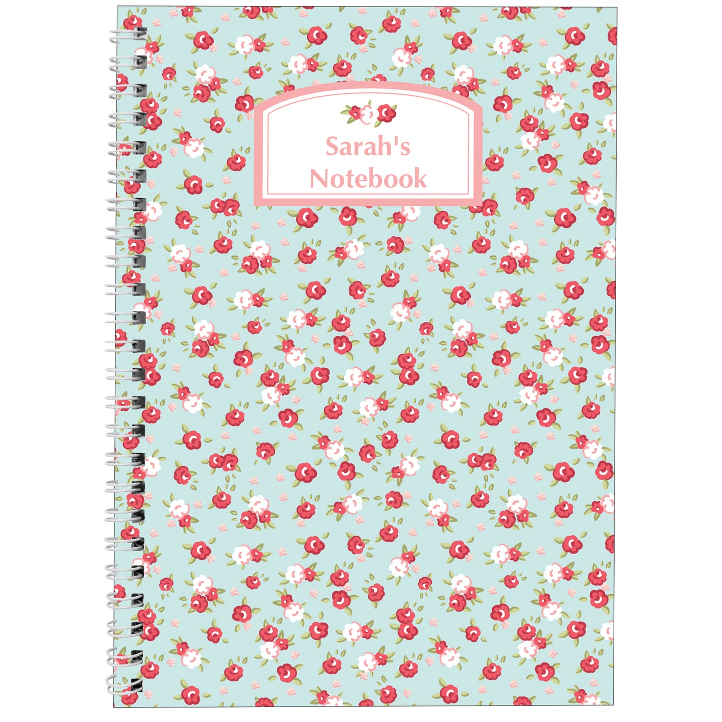 Personalised Vintage Floral A5 Notebook - MK&JD Gifts