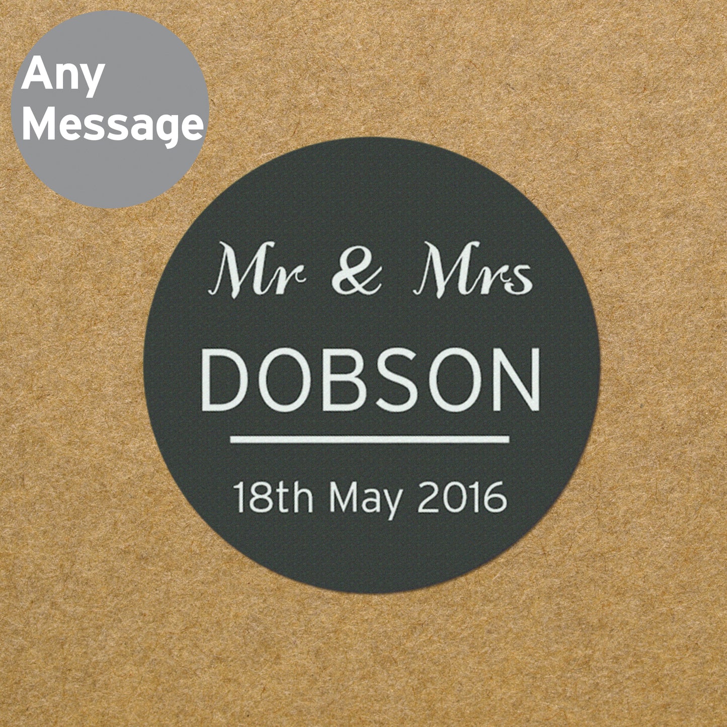 Personalised Classic Stickers - MK&JD Gifts