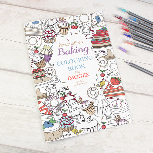 Personalised Baking Colouring Book - MK&JD Gifts
