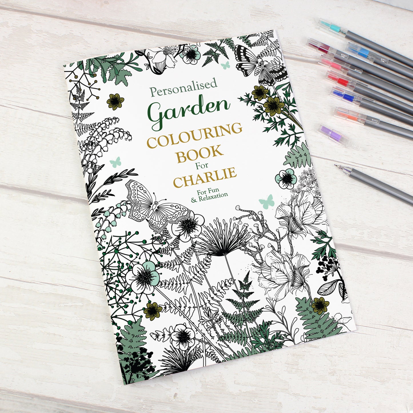 Personalised Gardening Colouring Book - MK&JD Gifts