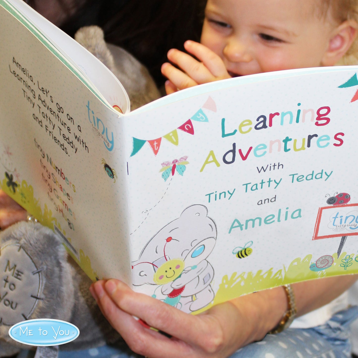 Personalised Tiny Tatty Teddy Learning Adventure Book - MK&JD Gifts