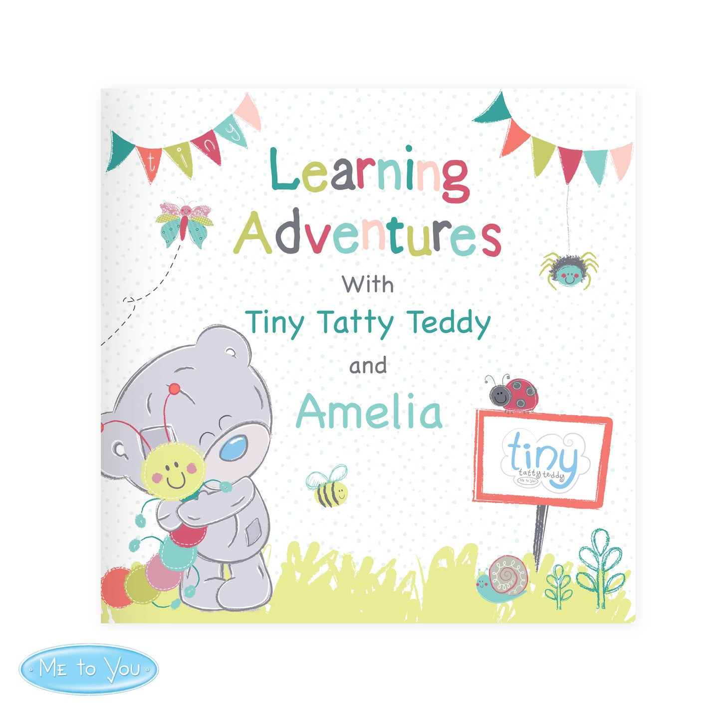 Personalised Tiny Tatty Teddy Learning Adventure Book - MK&JD Gifts