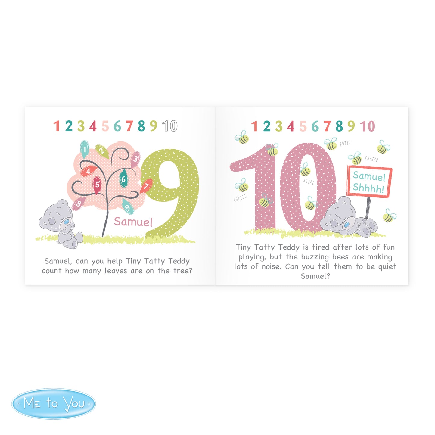 Personalised Tiny Tatty Teddy Learning Adventure Book - MK&JD Gifts
