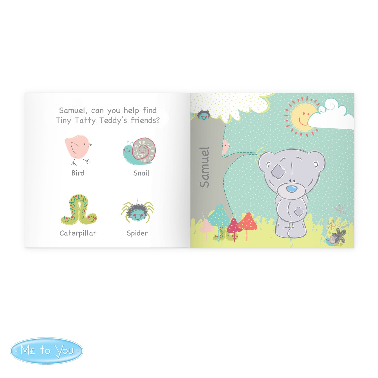 Personalised Tiny Tatty Teddy Learning Adventure Book - MK&JD Gifts