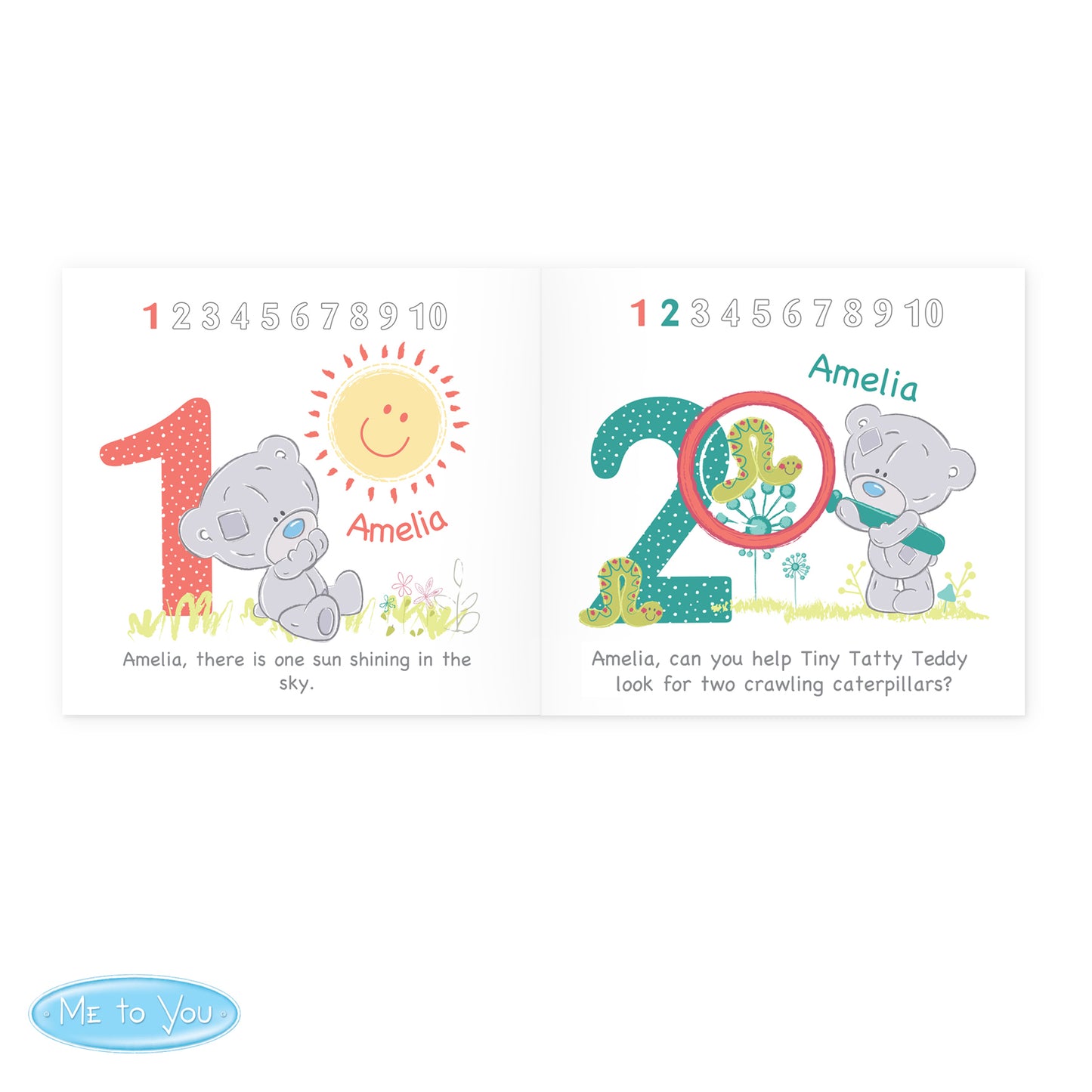 Personalised Tiny Tatty Teddy Learning Adventure Book - MK&JD Gifts