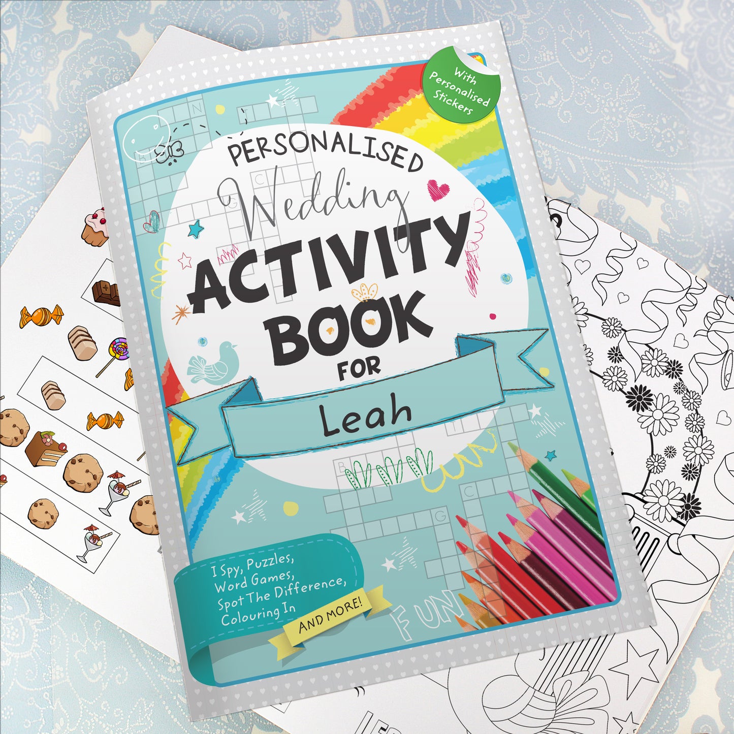 Personalised Wedding Activity Book with Stickers - MK&JD Gifts
