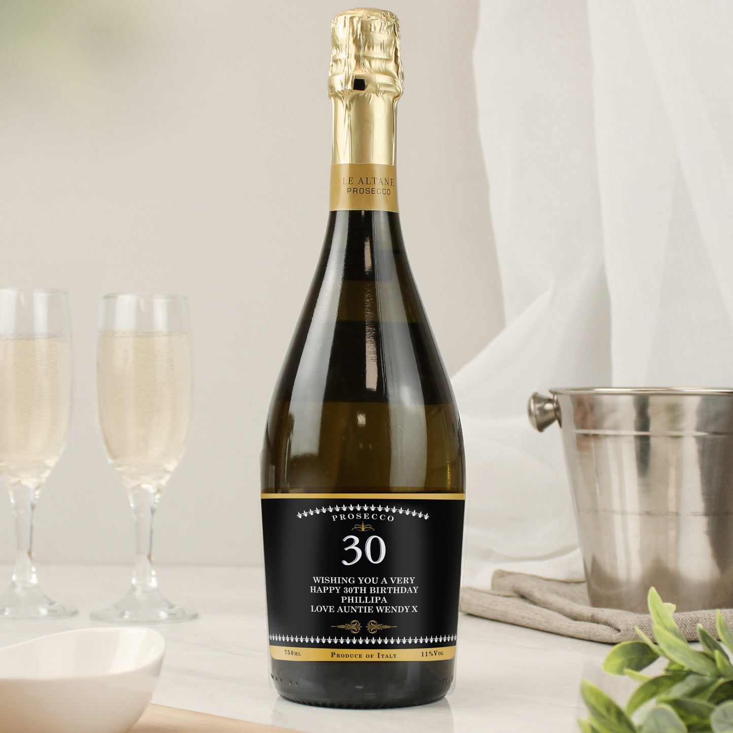 Personalised Birthday And Anniversary Bottle of Prosecco - MK&JD Gifts