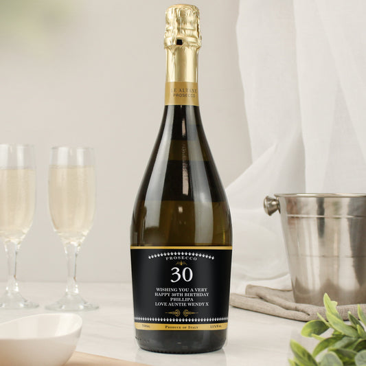 Personalised Birthday And Anniversary Bottle of Prosecco - MK&JD Gifts
