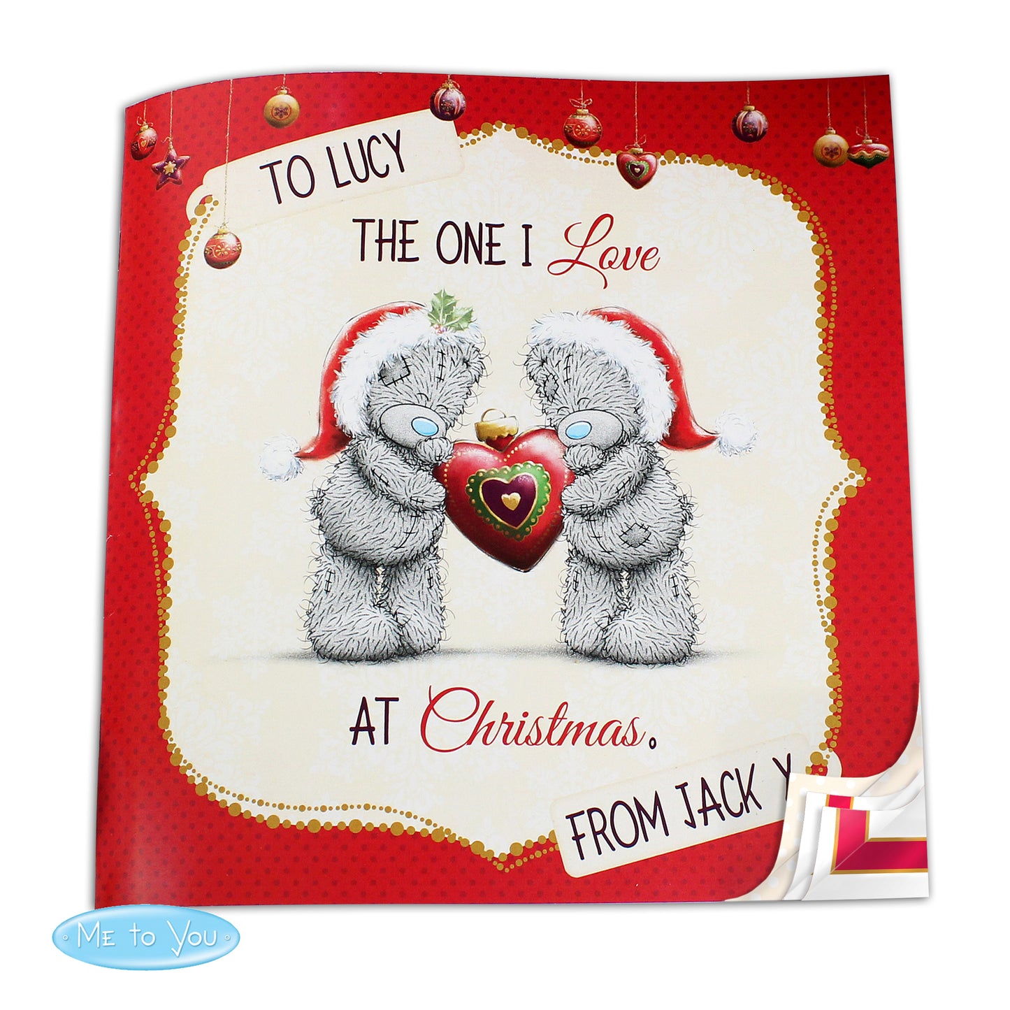 Personalised Me to You The One I Love at Christmas Poem Book - MK&JD Gifts