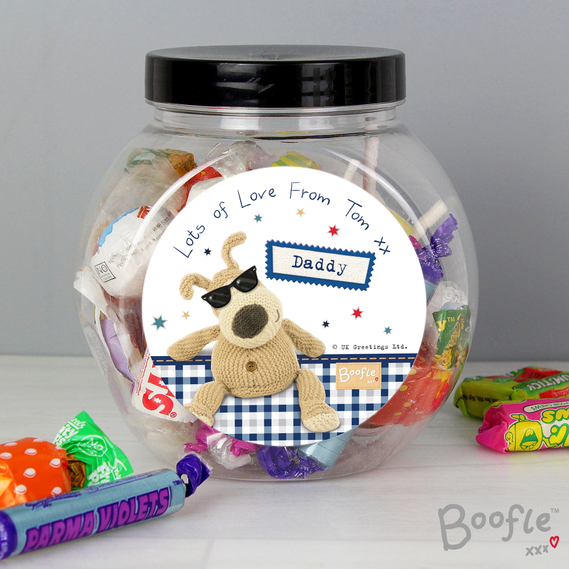 Personalised Boofle Stars Sweet Jar - MK&JD Gifts