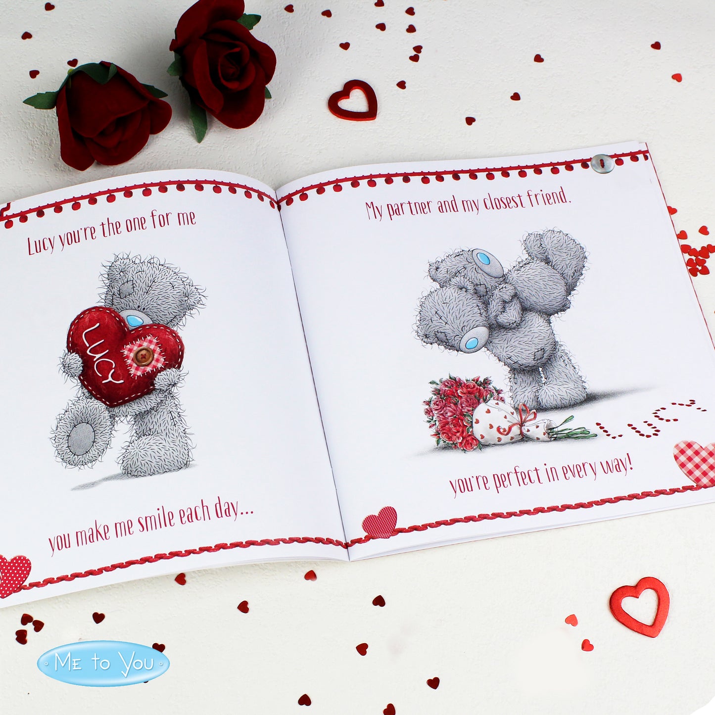 Personalised Me to You The One I Love Poem Book - MK&JD Gifts
