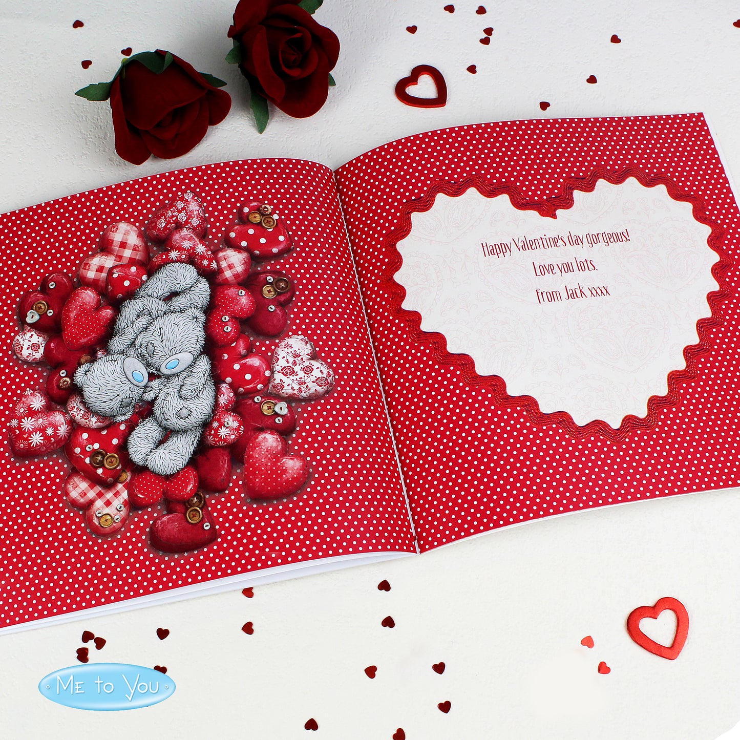 Personalised Me to You The One I Love Poem Book - MK&JD Gifts