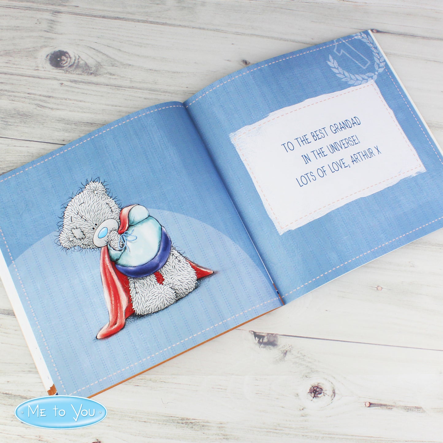 Personalised Me to You For Him Super Hero Poem Book - MK&JD Gifts