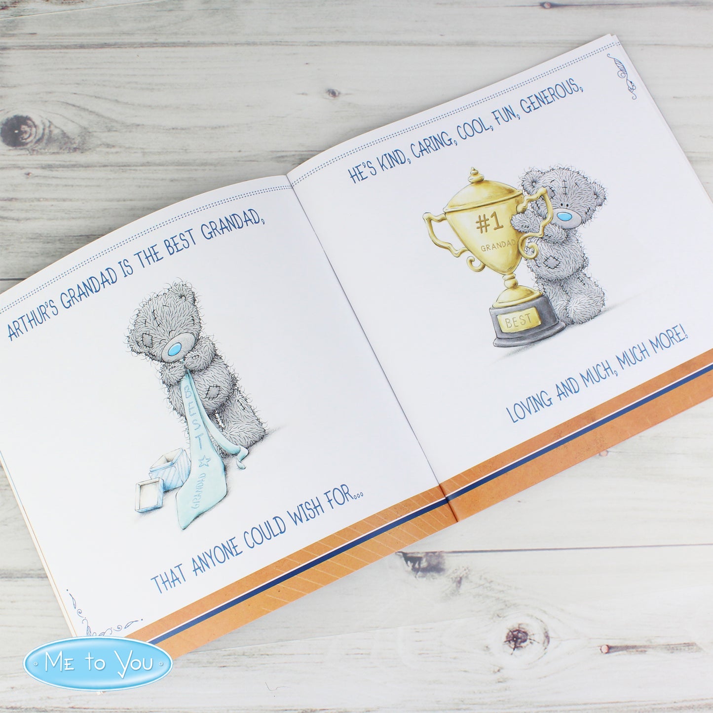 Personalised Me to You For Him Super Hero Poem Book - MK&JD Gifts