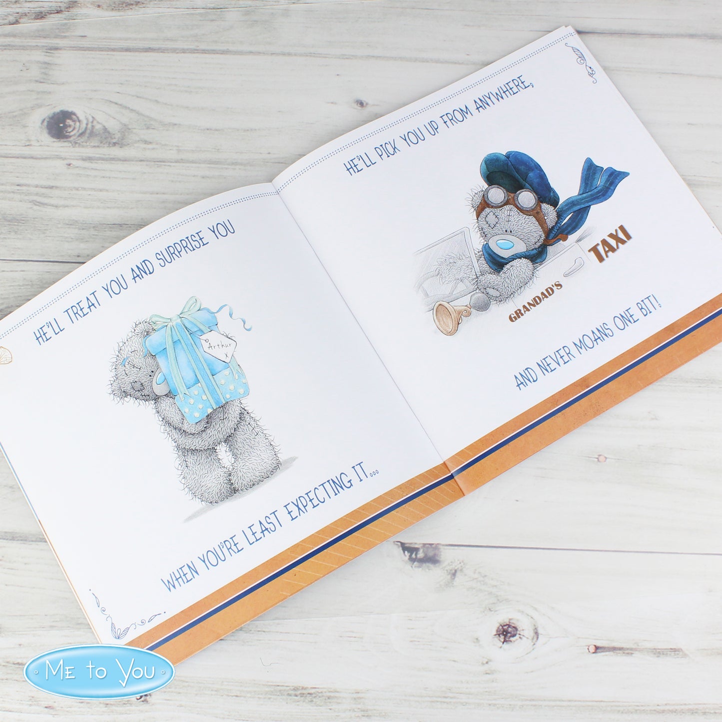Personalised Me to You For Him Super Hero Poem Book - MK&JD Gifts