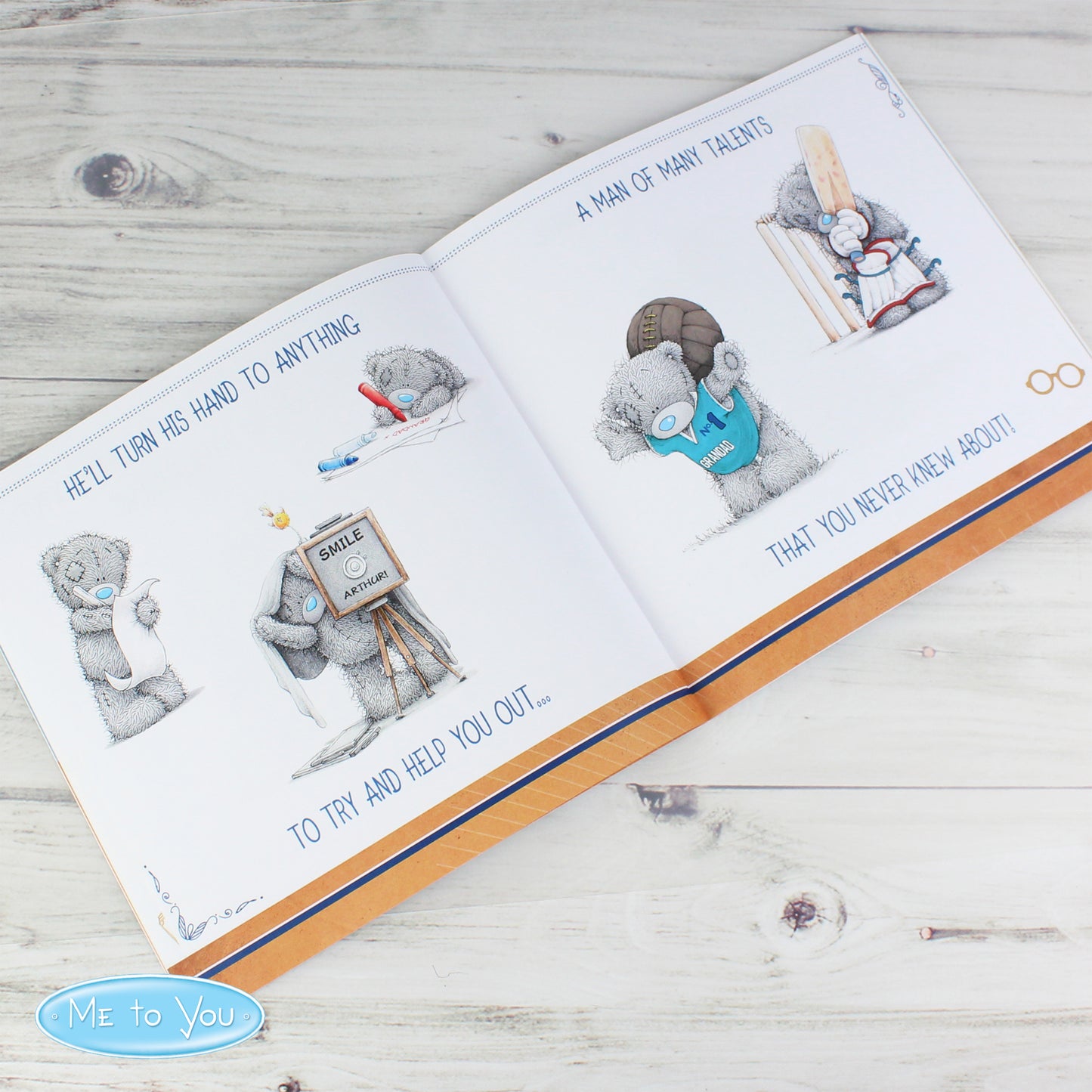 Personalised Me to You For Him Super Hero Poem Book - MK&JD Gifts