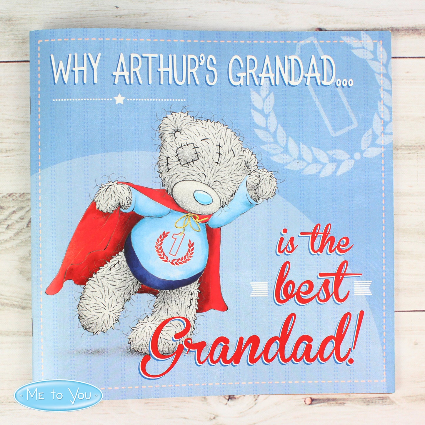 Personalised Me to You For Him Super Hero Poem Book - MK&JD Gifts