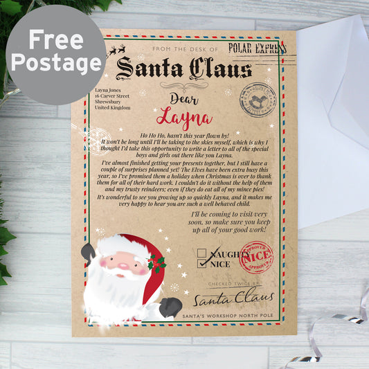 Personalised Santa Claus Letter - MK&JD Gifts
