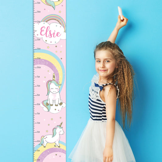 Personalised Baby Unicorn Height Chart - MK&JD Gifts