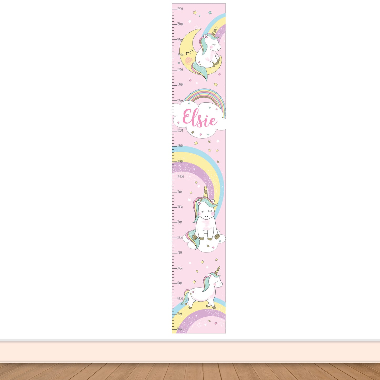 Personalised Baby Unicorn Height Chart - MK&JD Gifts