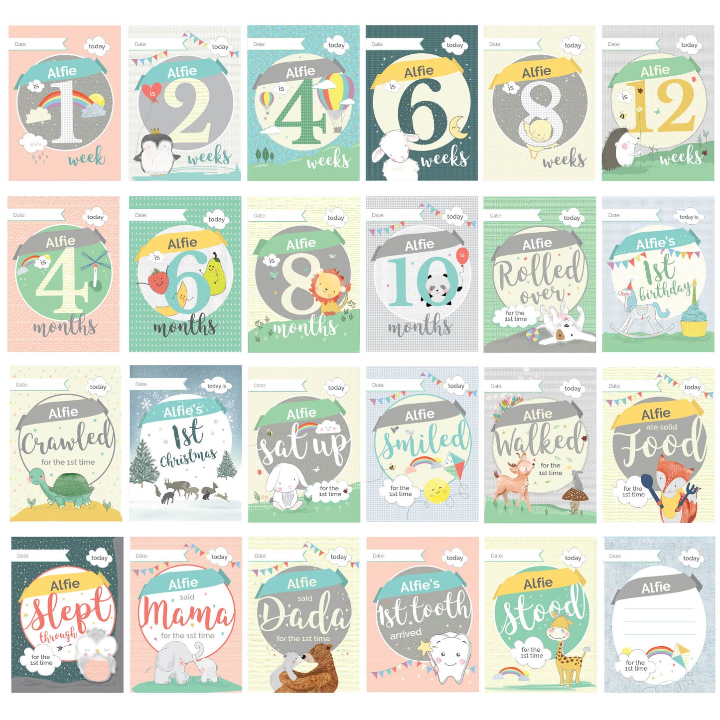 Personalised Baby Cards: For Milestone Moments - MK&JD Gifts