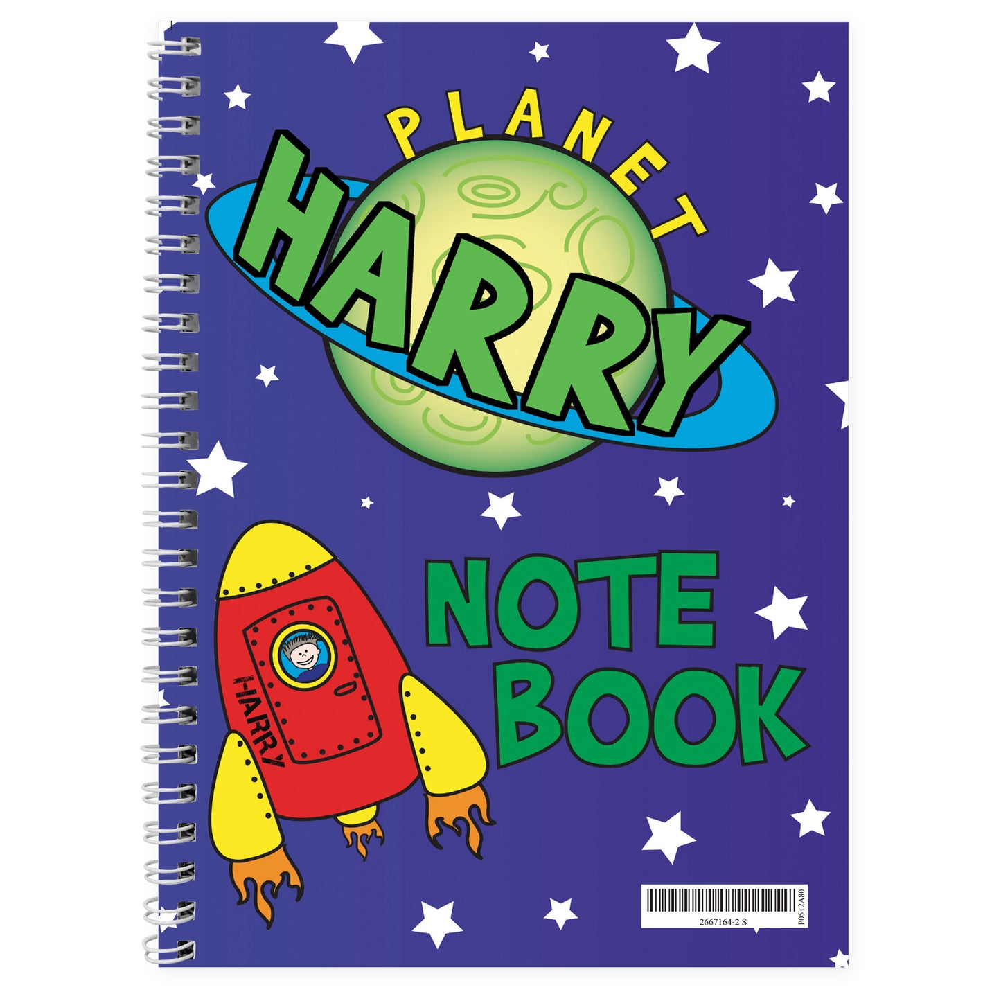 Personalised Space A5 Notebook - MK&JD Gifts