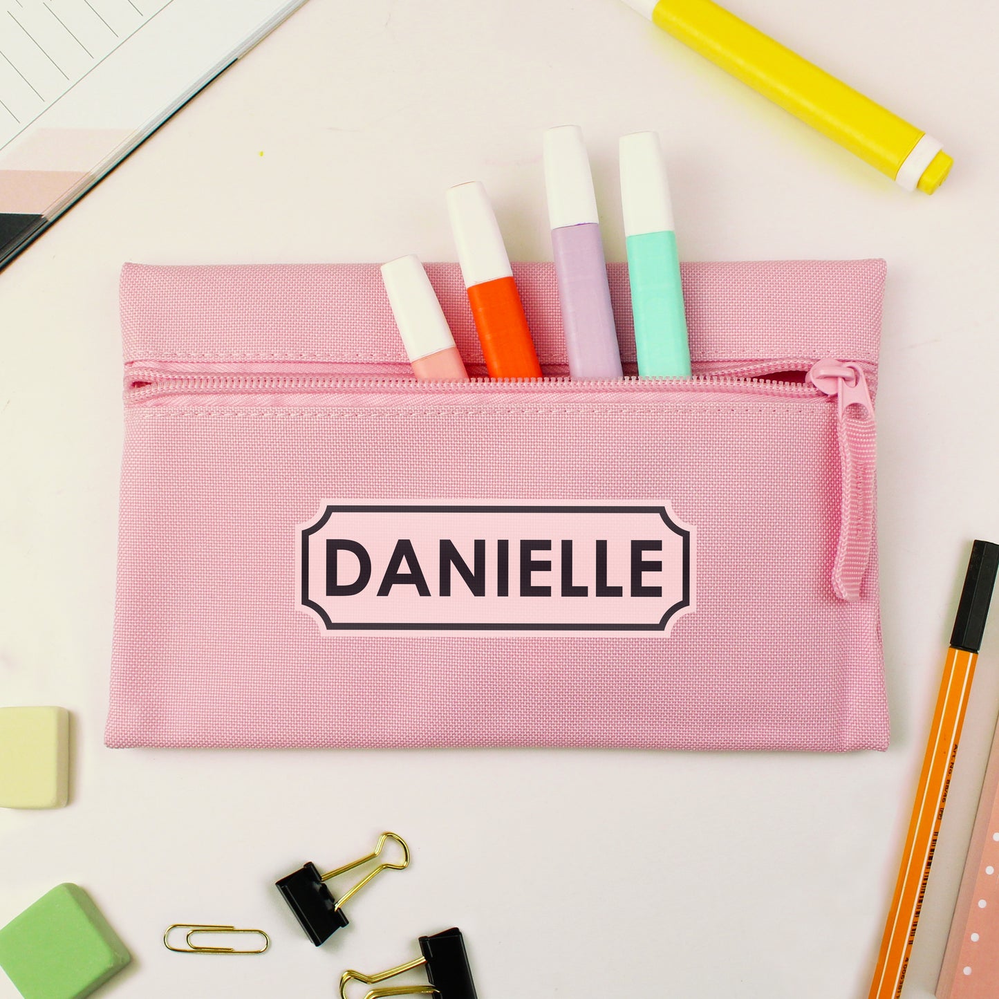 Personalised Pink Pencil Case - MK&JD Gifts