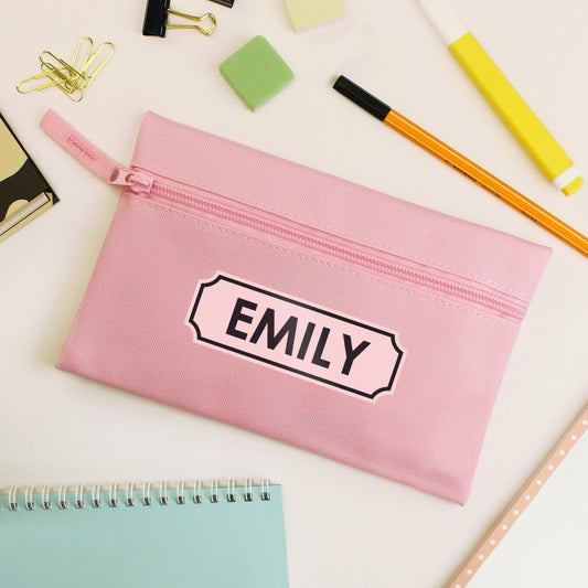 Personalised Pink Pencil Case - MK&JD Gifts