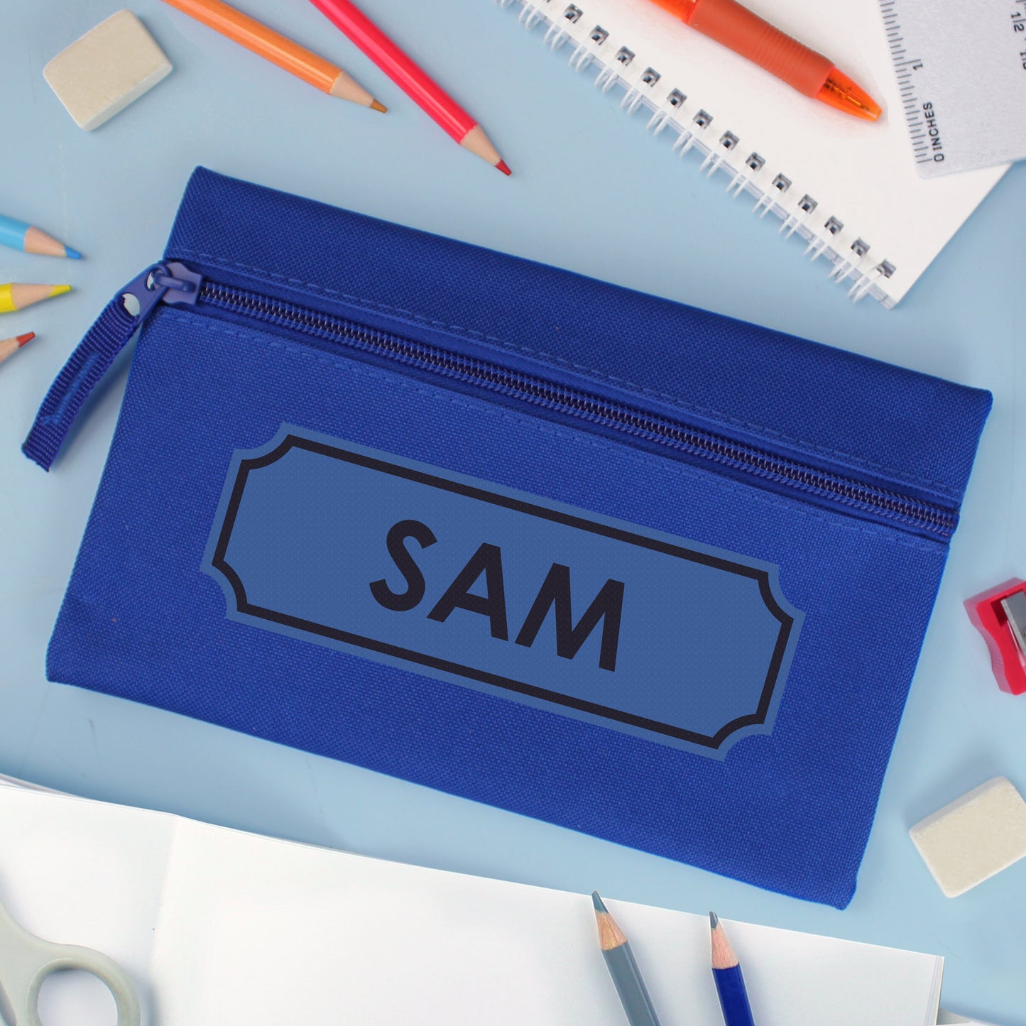 Personalised Blue Pencil Case - MK&JD Gifts