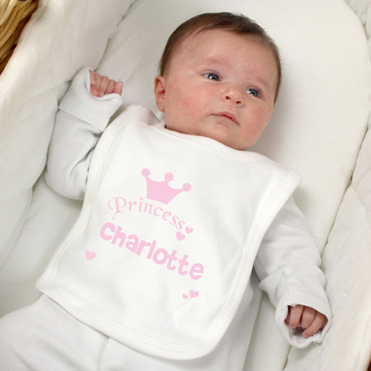 Personalised Princess Bib - MK&JD Gifts