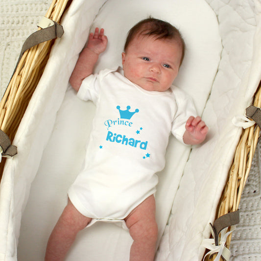 Personalised Prince Baby Vest - MK&JD Gifts