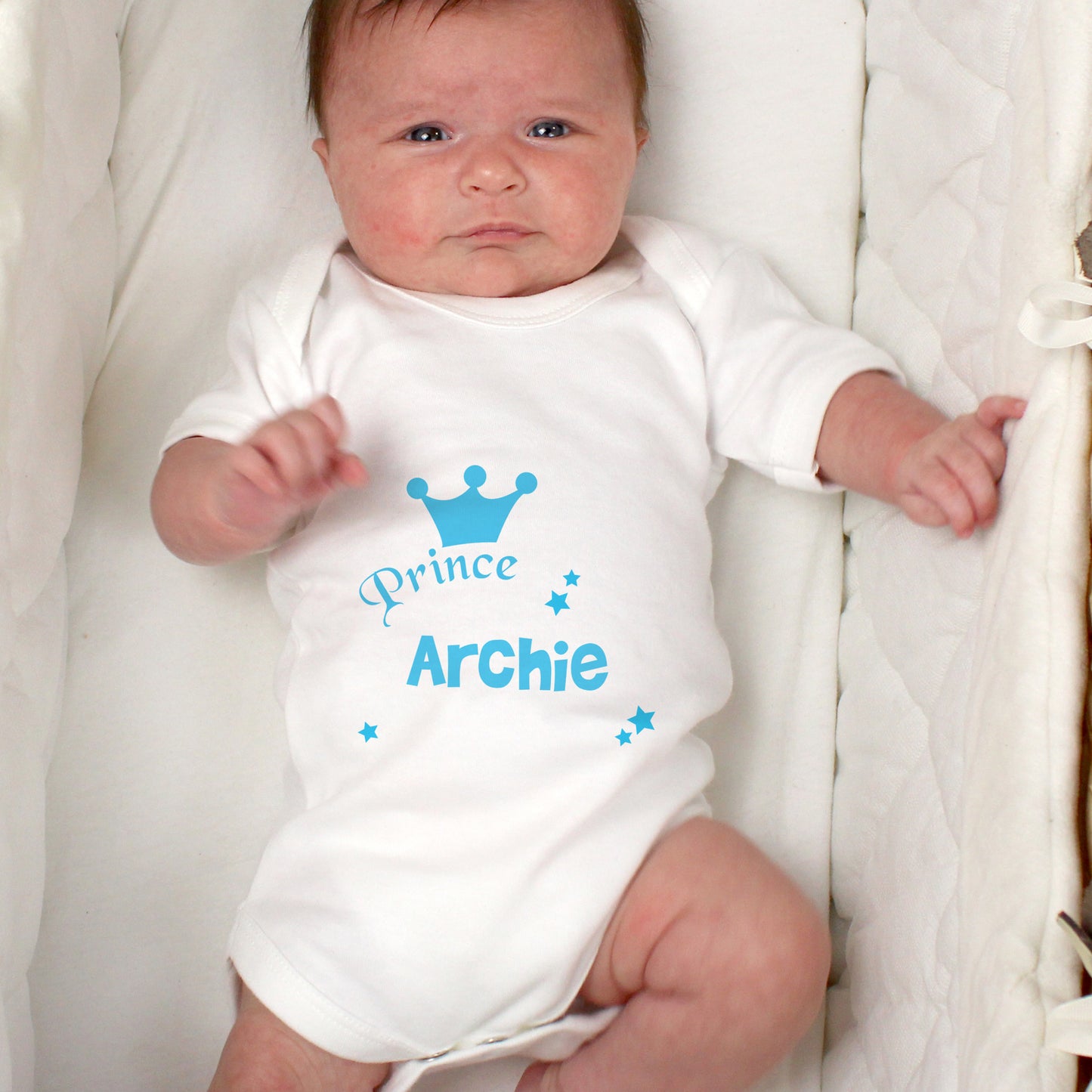 Personalised Prince Baby Vest - MK&JD Gifts