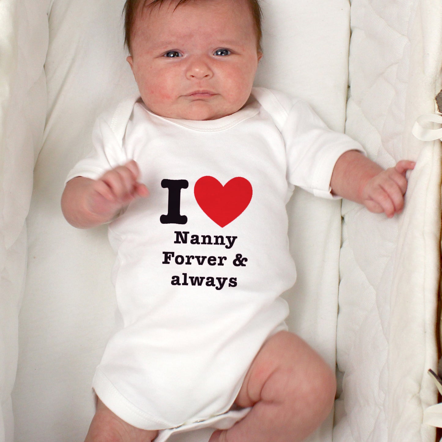Personalised I HEART 0-3 Months Baby Vest - MK&JD Gifts