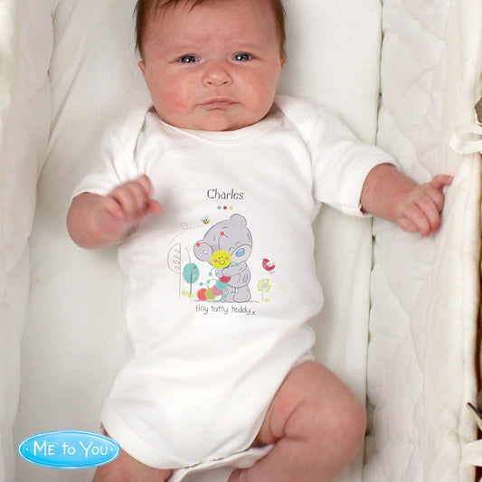 Personalised Tiny Tatty Teddy Cuddle Bug 0-3 Months Baby Vest - MK&JD Gifts