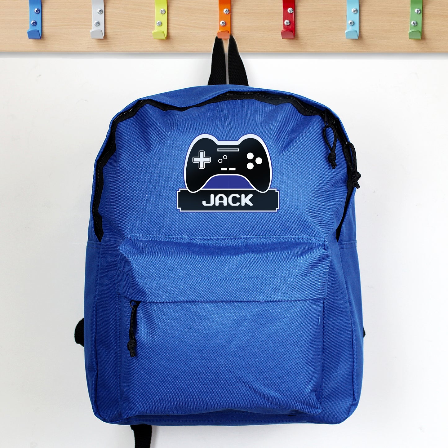 Personalised Gaming Blue Backpack - MK&JD Gifts