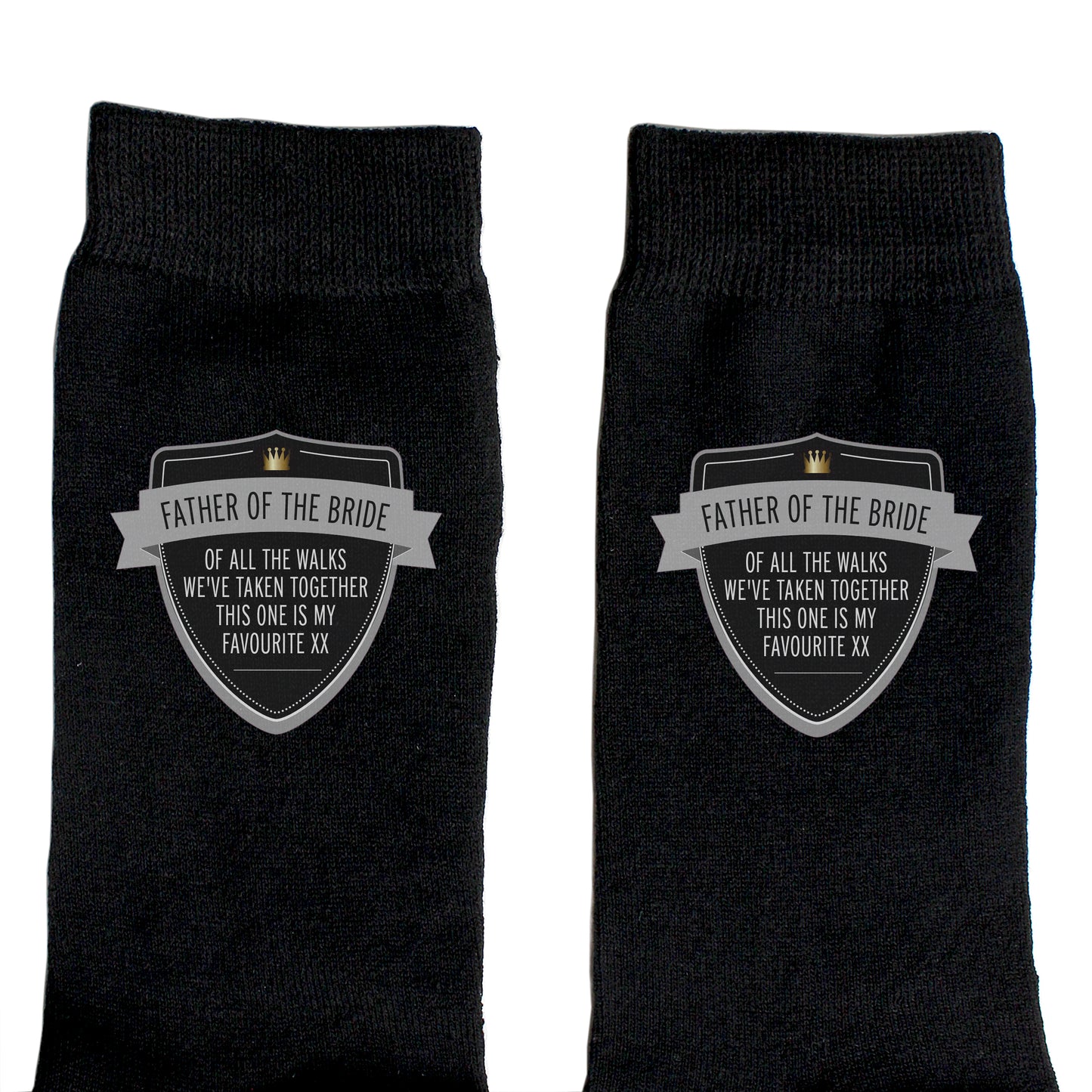 Personalised Classic Shield Men's Socks - MK&JD Gifts