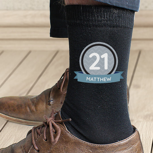 Personalised Birthday Men's Socks - MK&JD Gifts