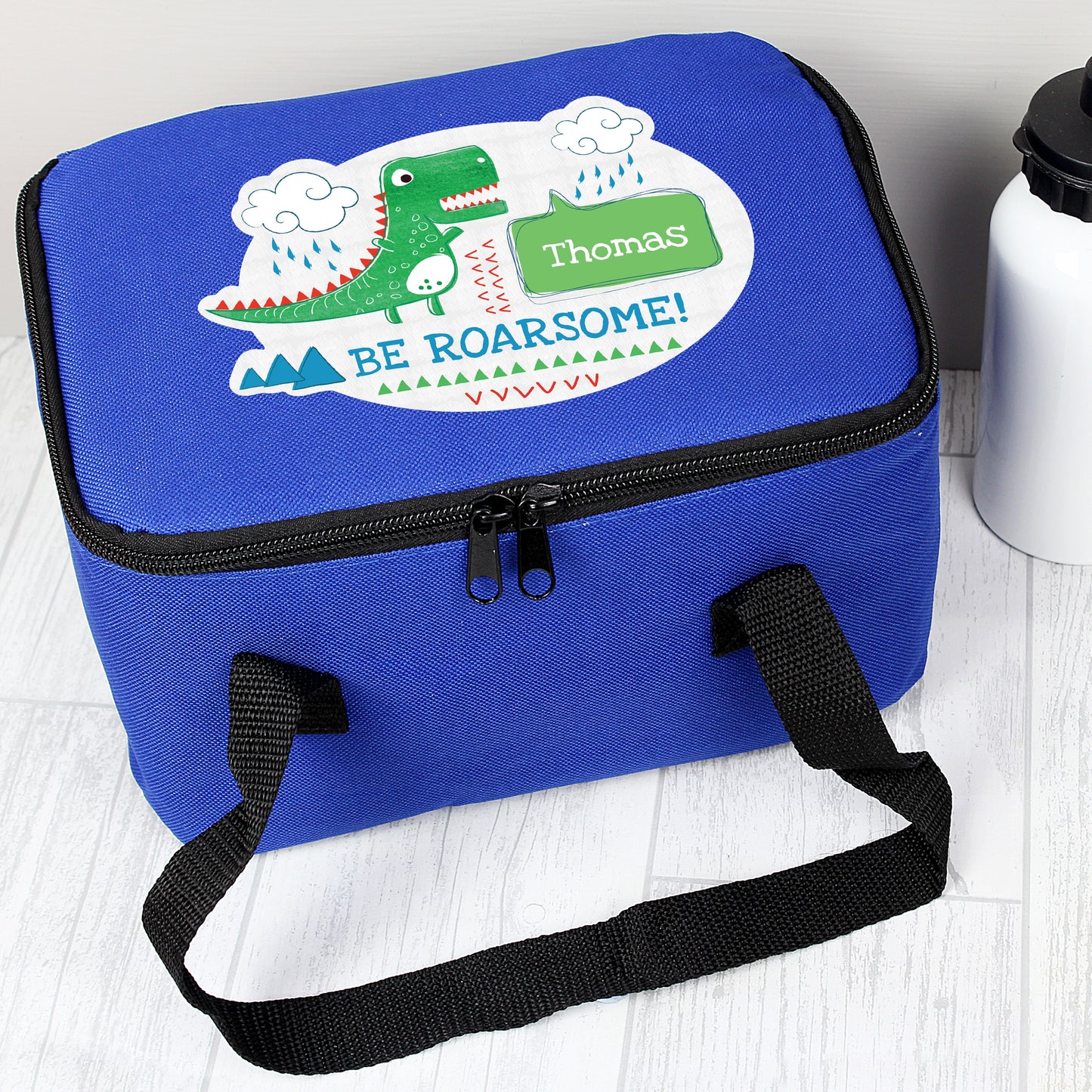 Personalised 'Be Roarsome' Dinosaur Lunch Bag - MK&JD Gifts
