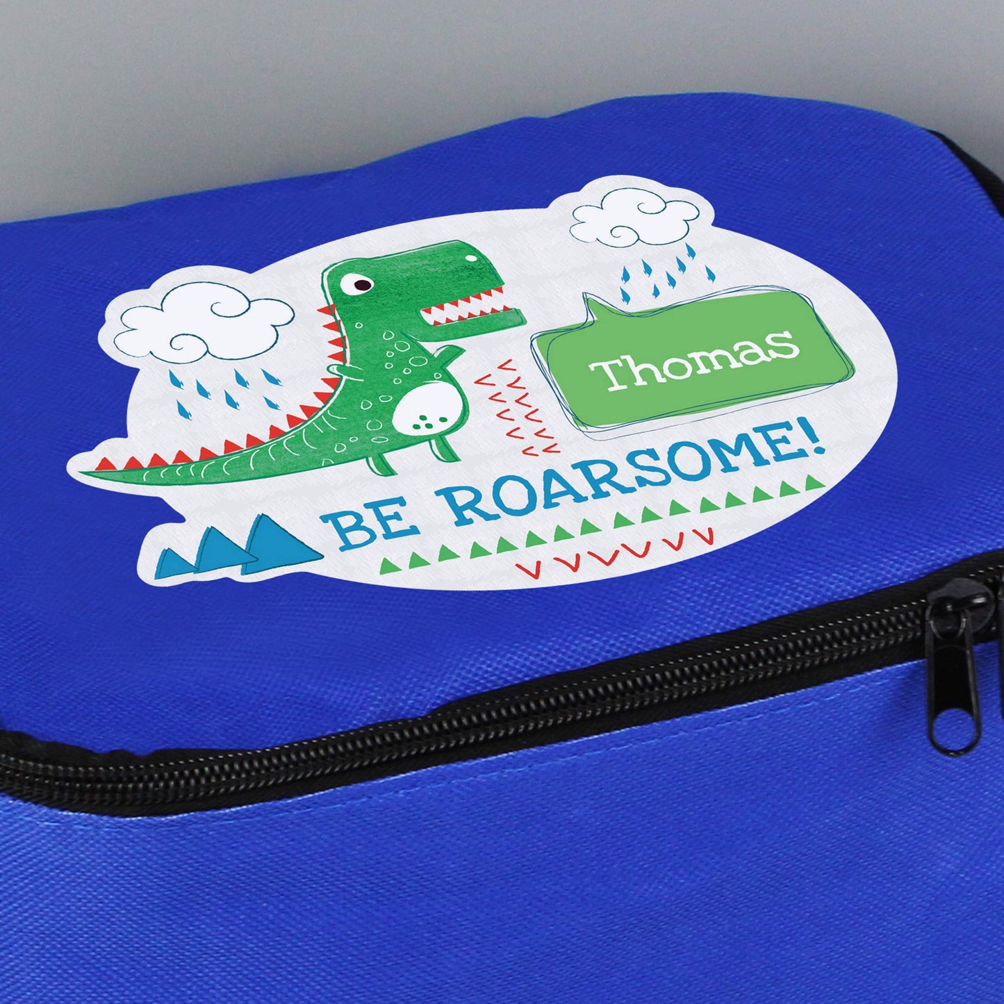 Personalised 'Be Roarsome' Dinosaur Lunch Bag - MK&JD Gifts